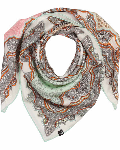 Paisley Tile Silk Square Scarf