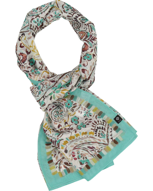 Orna Paisley Cotton Silk Wrap