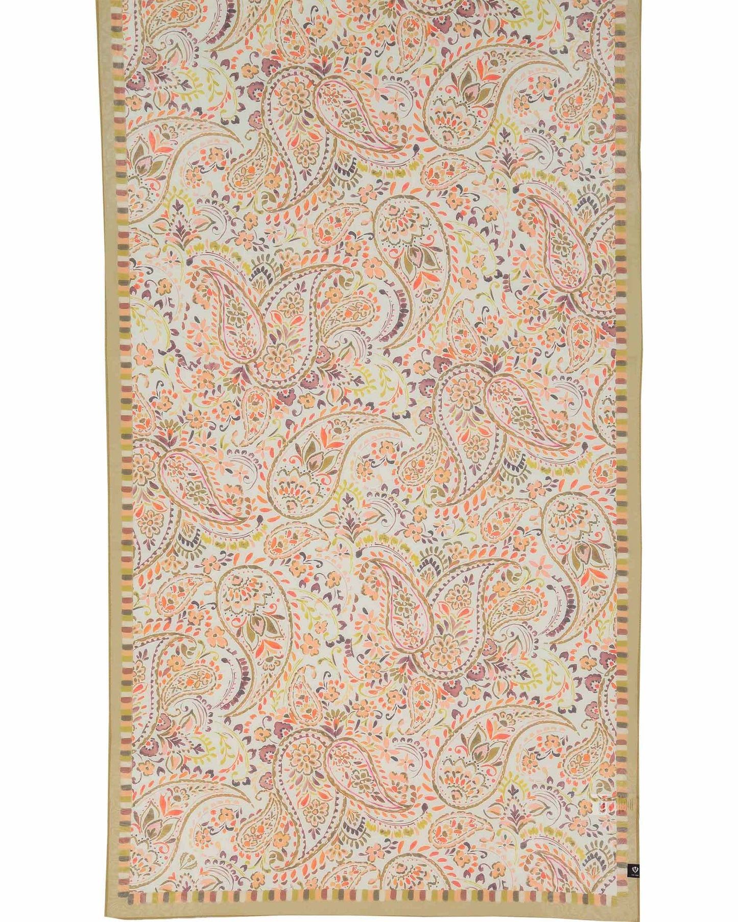 Orna Paisley Cotton Silk Wrap