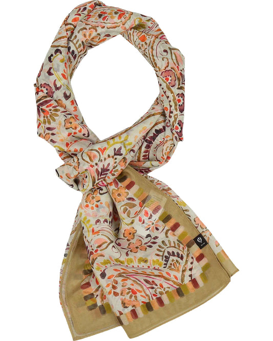 Orna Paisley Cotton Silk Wrap