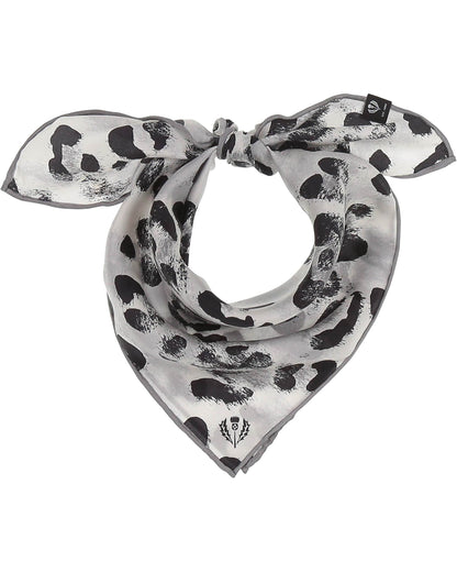 Animal Print Square Silk Neckie