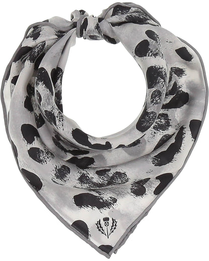 Animal Print Square Silk Neckie