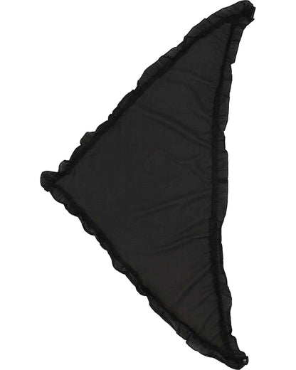 Frilly Cotton Silk Triangle Scarf