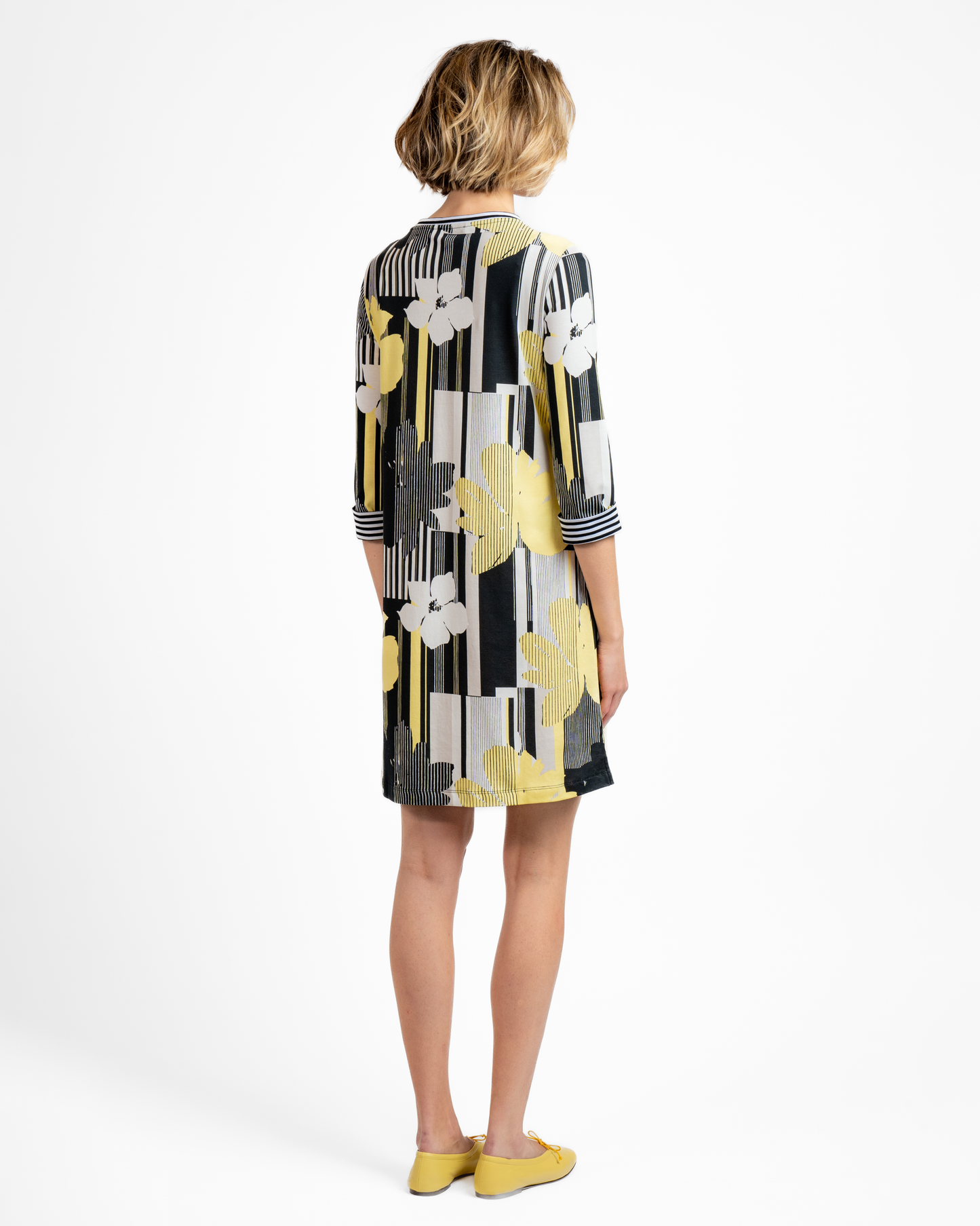 BYLYSE 3/4 Sleeve Print Dress