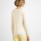 BYLYSE Stripe V-Neck Sweater