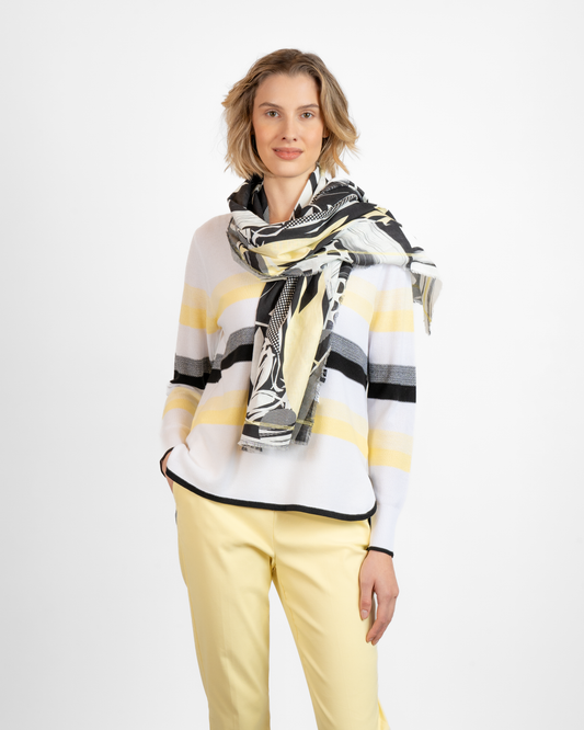 BYLYSE Printed Linen Scarf