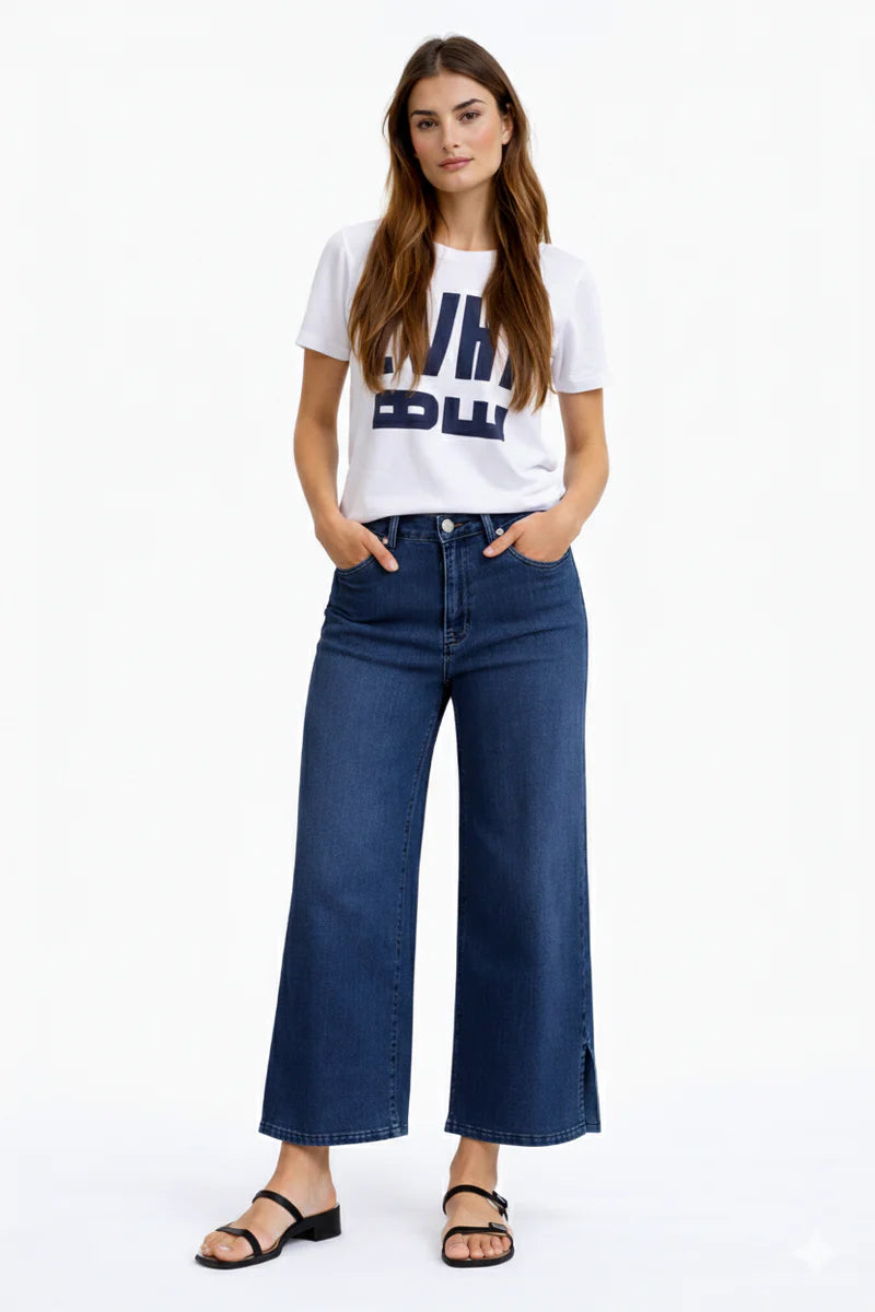 Carreli Wide Leg Gaucho Jean