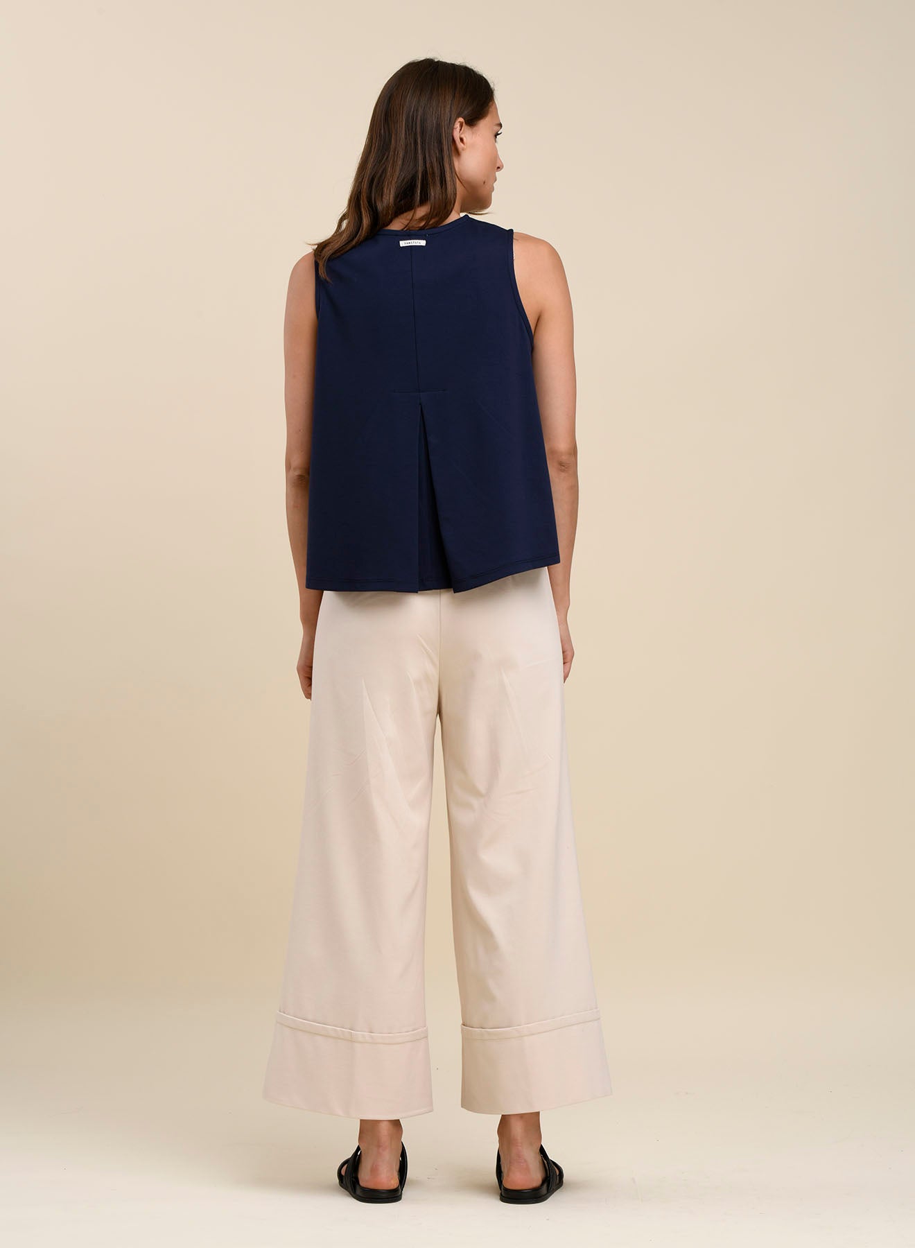 Humility Ponte Tank with Back Pleat