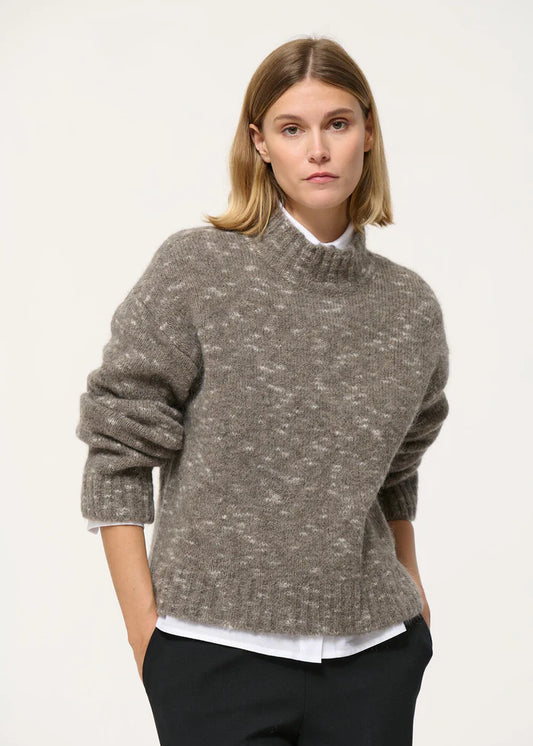 Humility Knit High Neck Sweater