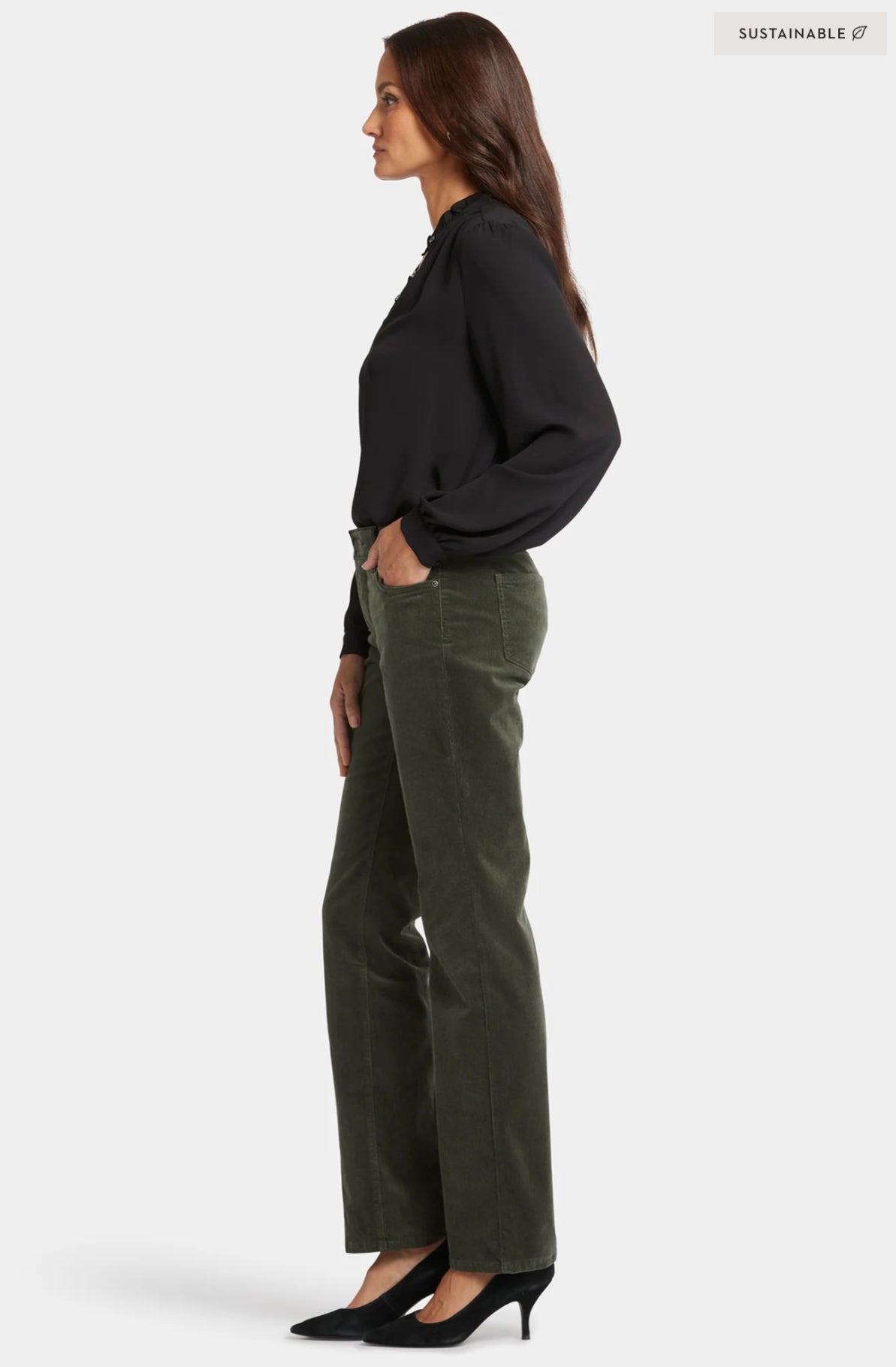 NYDJ Fine Wale Stretch Corduroy Marilyn Straight Pant