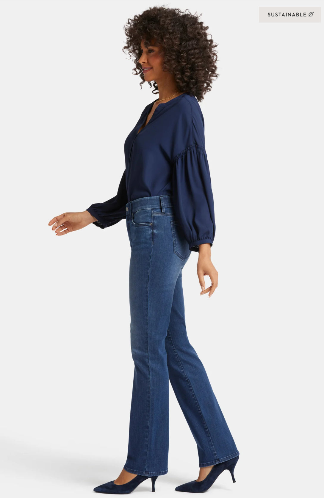 NYDJ Waist-Match Marilyn Straight Jean