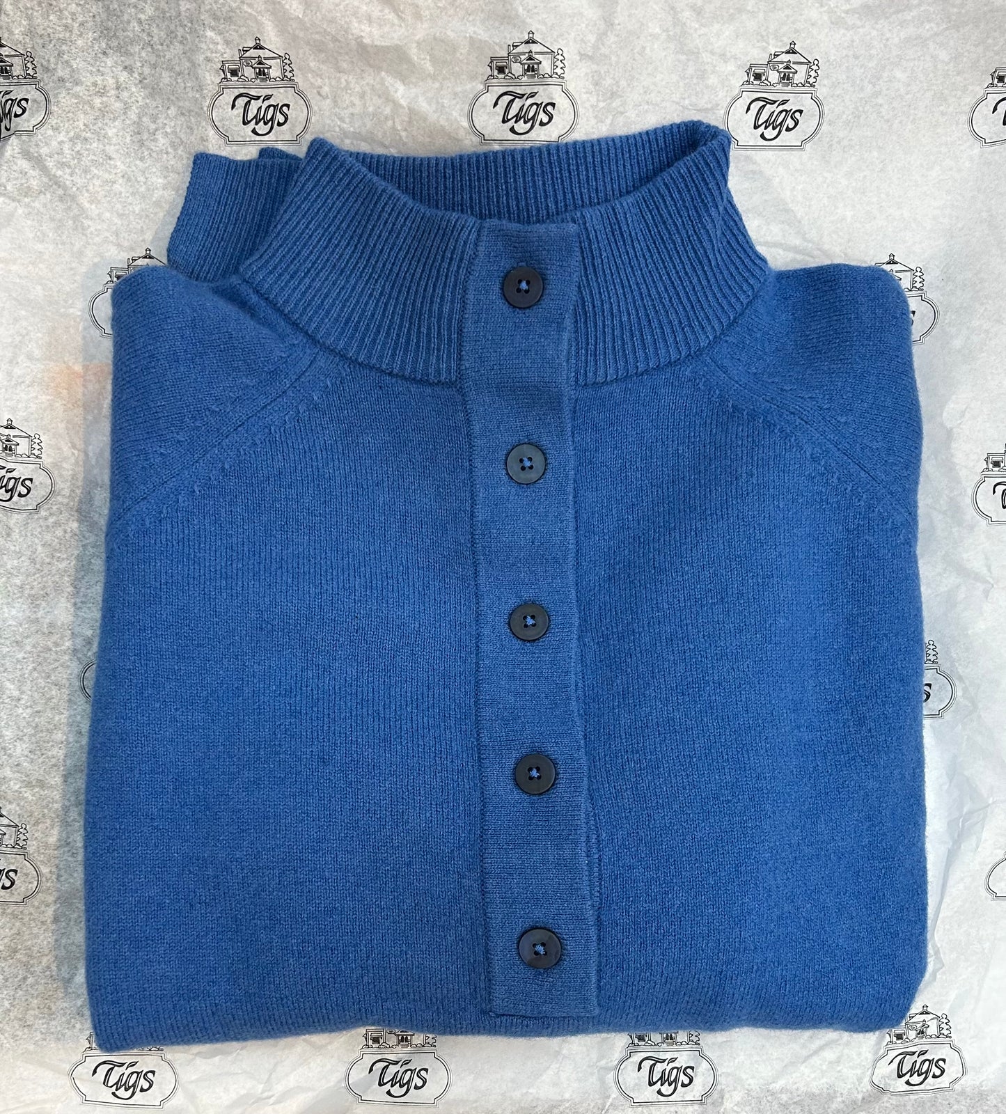 Mansted Hadid Button Neck Sweater