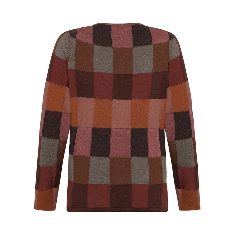 Mansted Lillith Check Cotton Sweater