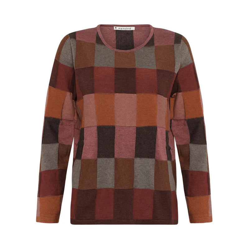 Mansted Lillith Check Cotton Sweater