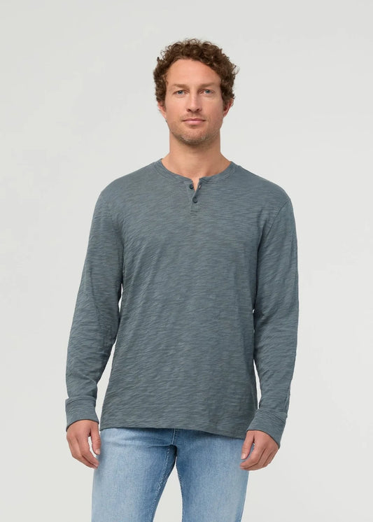 DUER Midweight Slub Jersey Long Sleeve Henley