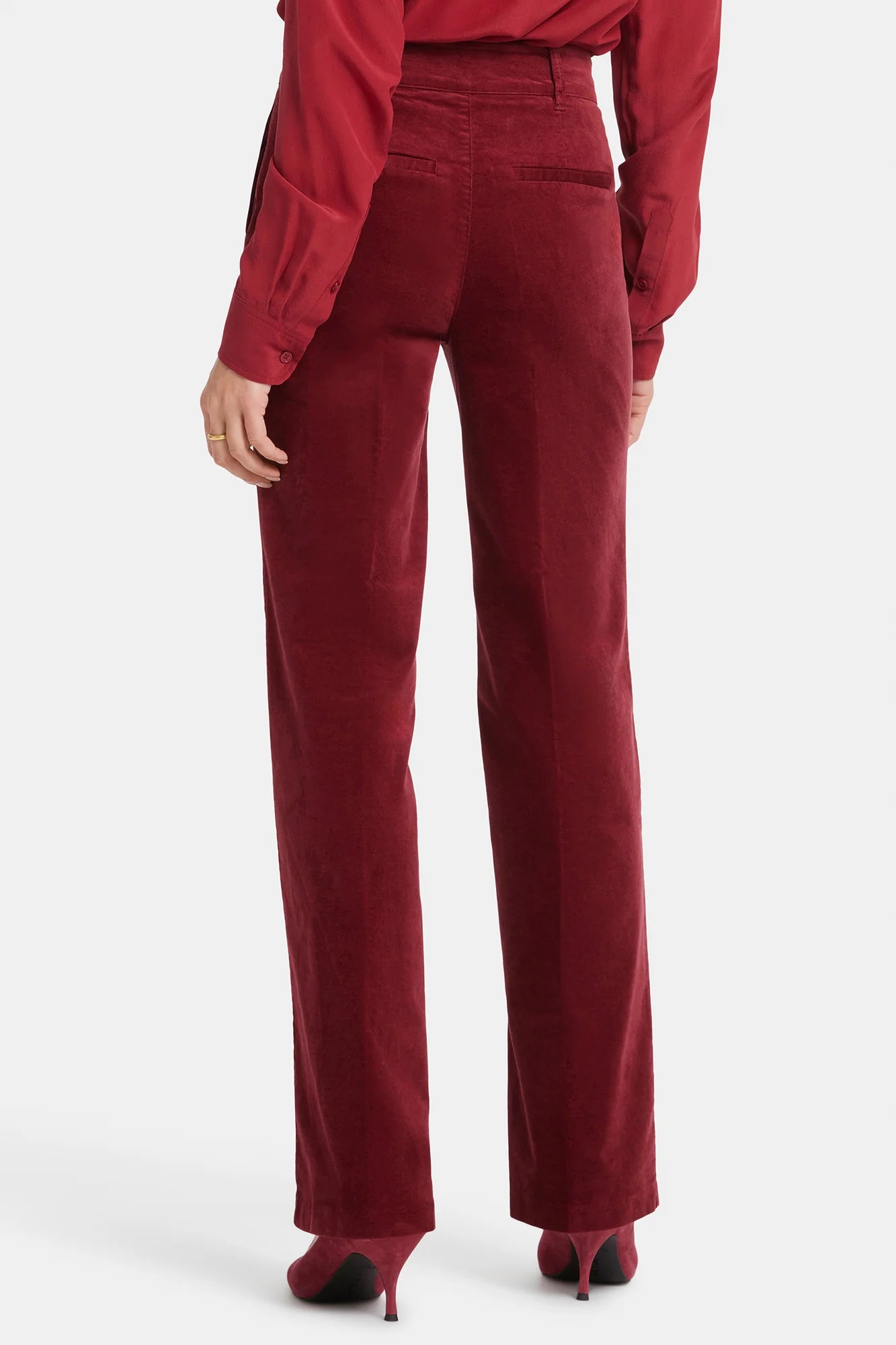 NYDJ Straight Leg Velvet Trouser