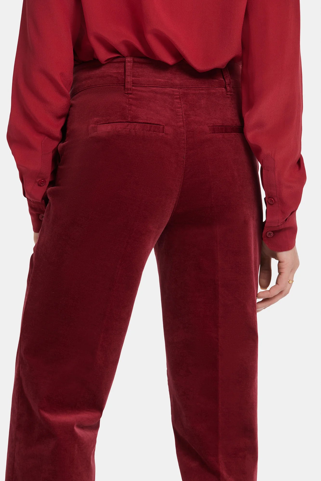 NYDJ Straight Leg Velvet Trouser