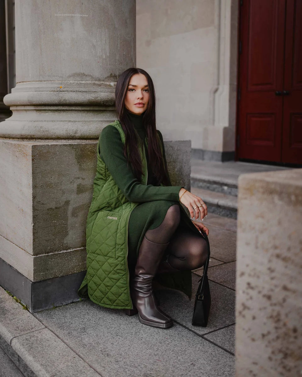 Mernini Quilted Long Liner Vest
