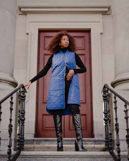 Mernini Quilted Long Liner Vest