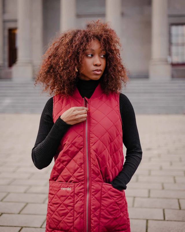 Mernini Quilted Long Liner Vest