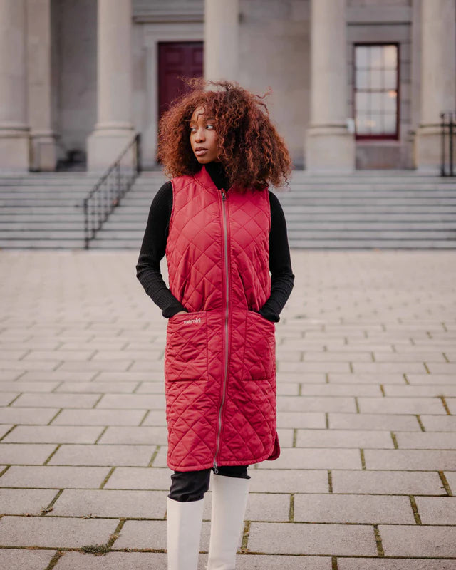 Mernini Quilted Long Liner Vest