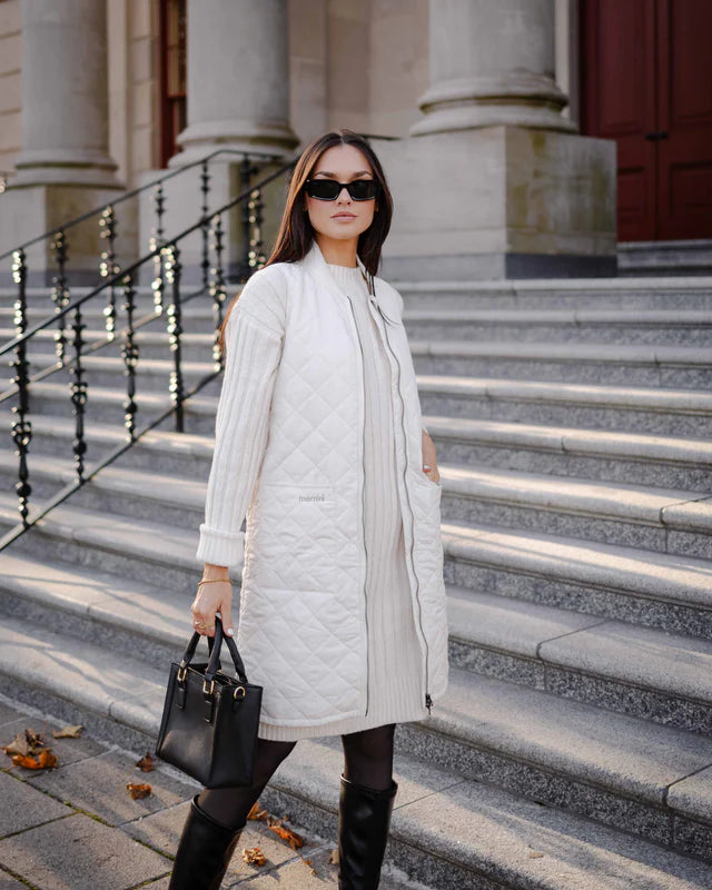 Mernini Quilted Long Liner Vest