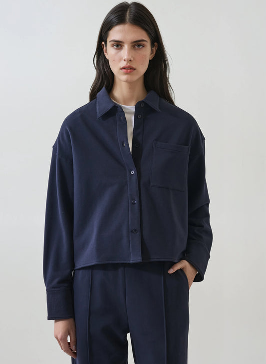 Patrick Assaraf Brushed Terry Shirt