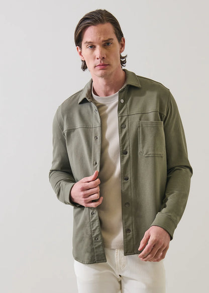 Patrick Assaraf Terry Shirt Jacket