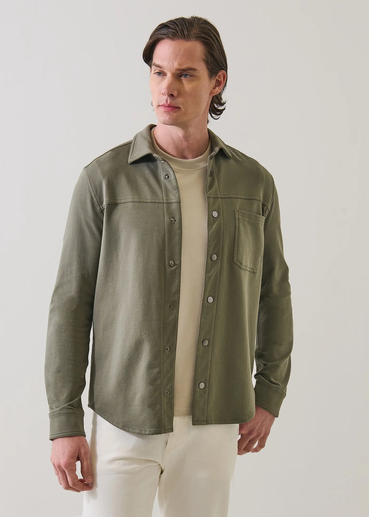 Patrick Assaraf Terry Shirt Jacket