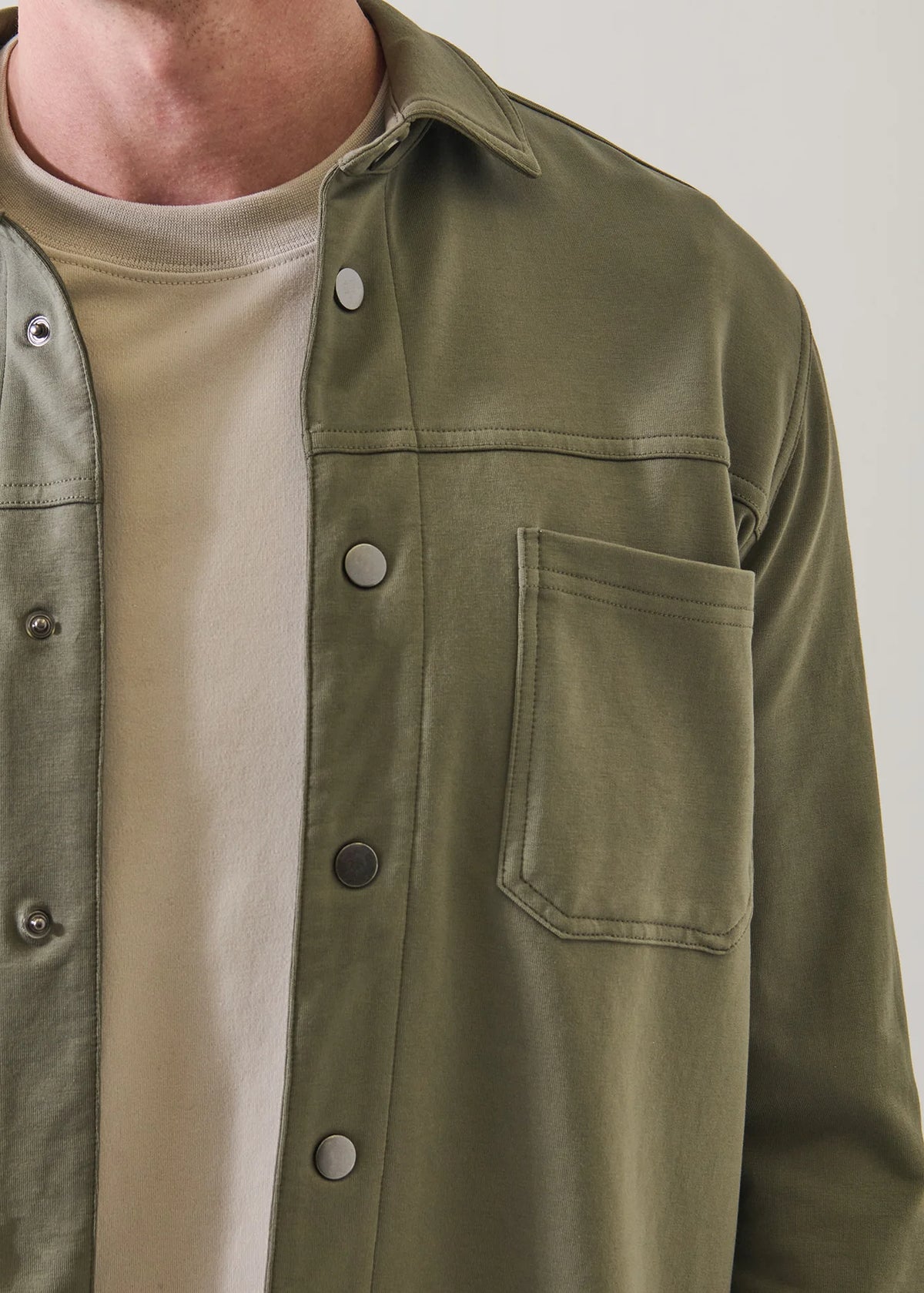 Patrick Assaraf Terry Shirt Jacket
