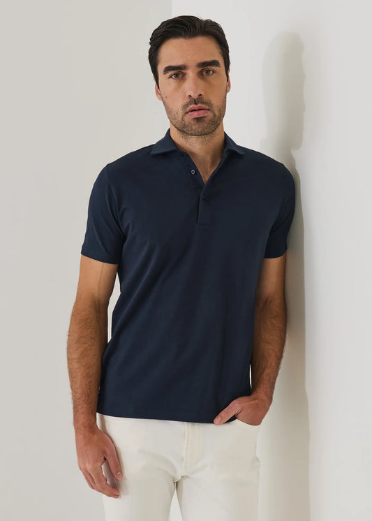 Patrick Assaraf Pima Cotton Stretch Iconic Polo