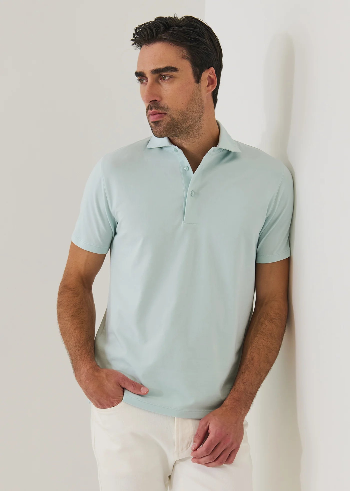 Patrick Assaraf Pima Cotton Stretch Iconic Polo