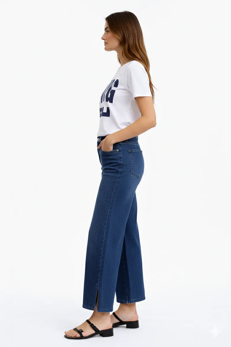 Carreli Wide Leg Gaucho Jean