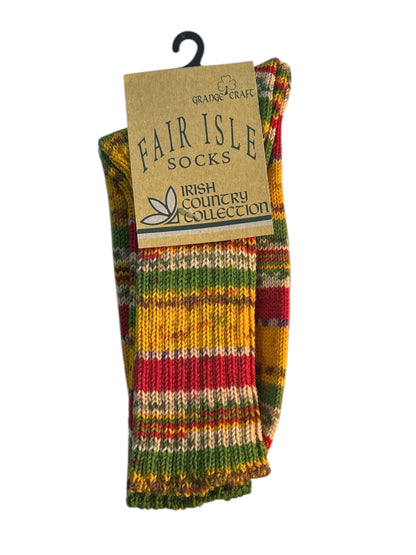 Fair Isle Ladies Socks