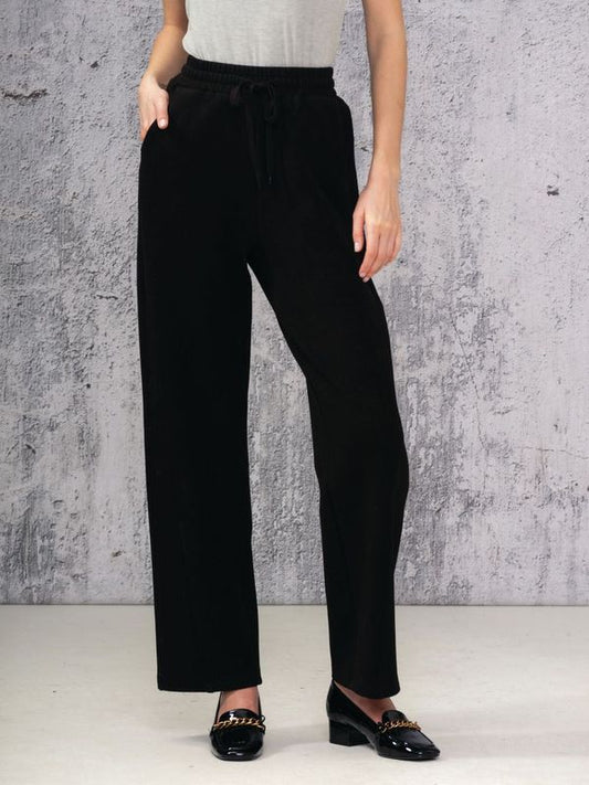 Alison Sheri Drawstring Straight Leg Pant