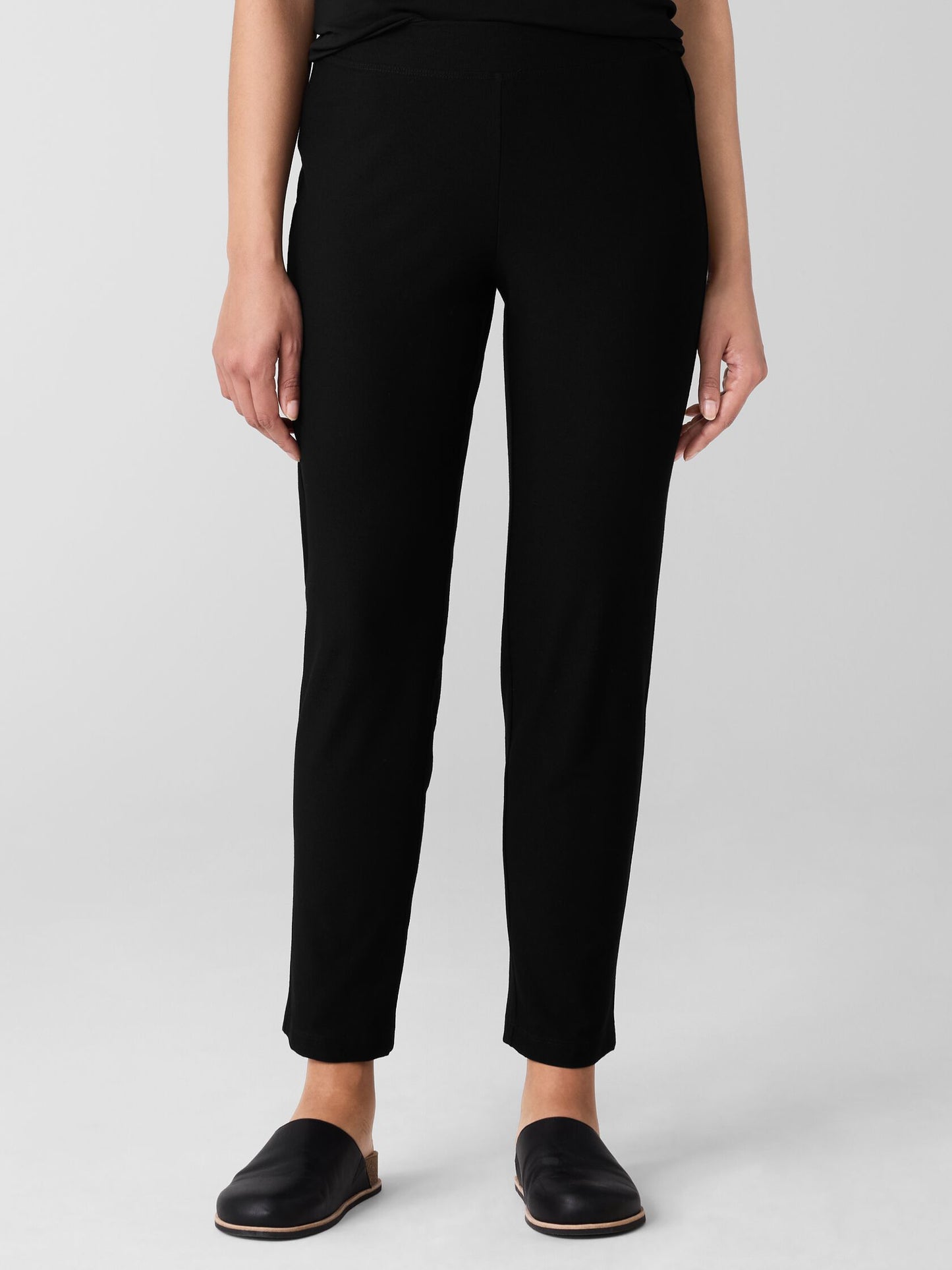 Eileen Fisher Washable Stretch Crepe Slim Ankle Pant