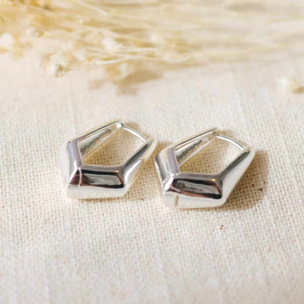 Glee Jewelry Quadra Hoop Earrings