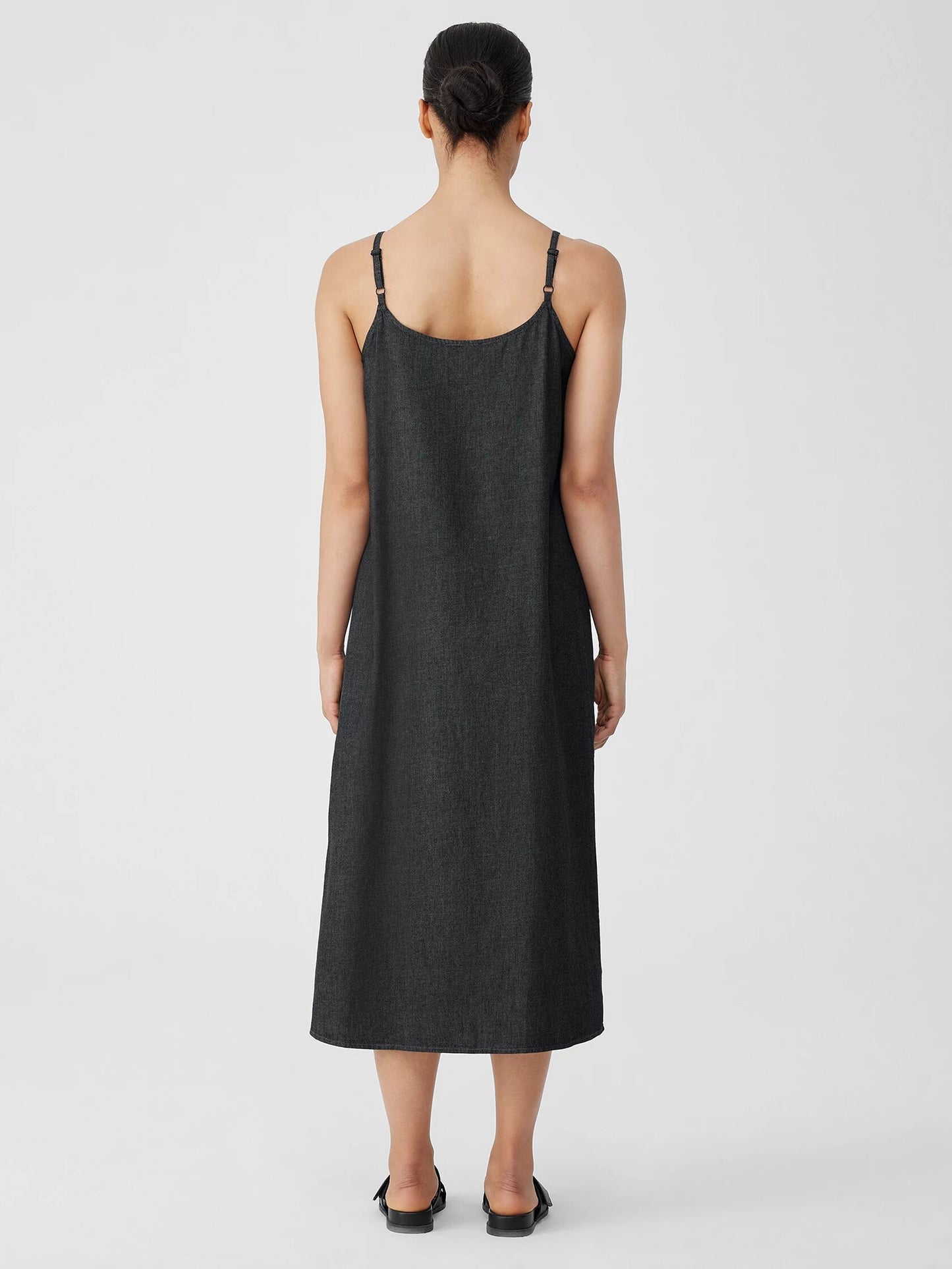 Eileen Fisher Airy Organic Cotton Twill Cami Dress