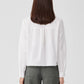 Eileen Fisher Organic Cotton Poplin Classic Collar Shirt