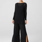 Eileen Fisher Silk Georgette Crepe Pant with Slits
