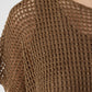 Eileen Fisher Organic Linen Open Knit Bateau Neck Top