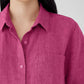 Eileen Fisher Washed Organic Linen Shirt Dress