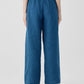 Eileen Fisher Washed Organic Linen Wide Trouser Pant
