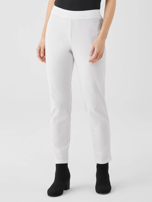Eileen Fisher Washable Crepe Slim Ankle Pant