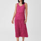 Eileen Fisher Crushed Silk Tiered Dress
