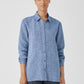 Eileen Fisher Yarn Dyed Organic Linen Classic Shirt