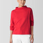 Eileen Fisher Organic Cotton Terry Funnel Neck Top