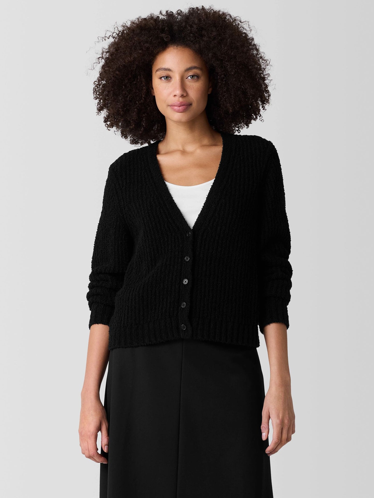 Eileen Fisher Cotton Fluff Cardigan