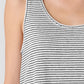 Eileen Fisher Striped Organic Linen Jersey Scoop Neck Tank