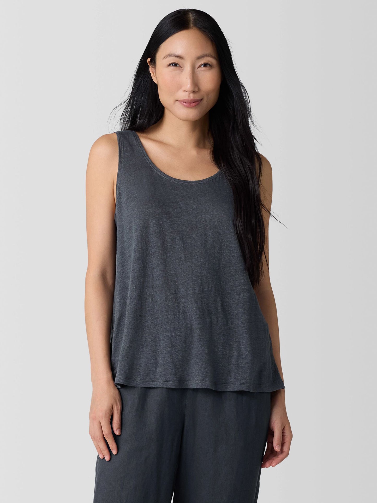 Eileen Fisher Organic Linen Jersey Tank